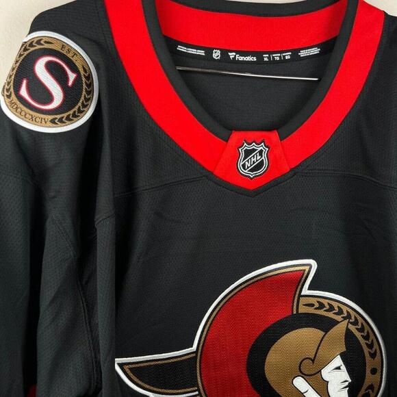 NWT Ottawa Senators Thomas Chabot #72 Fanatics Breakaway Home NHL Jersey Men XL - Picture 9 of 9